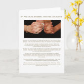 Carte Nous sommes des assistants sociaux (Fleur jaune)