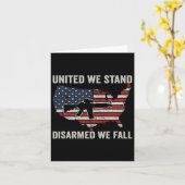 Carte Nous Sommes Désarmés Nous Tombons - Pro Guns Usa D (Fleur jaune)