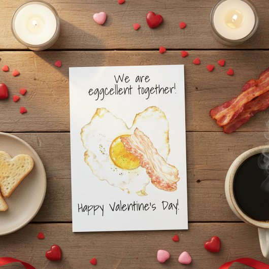 Carte Nous sommes élégants Ensemble Bacon Saint Valentin