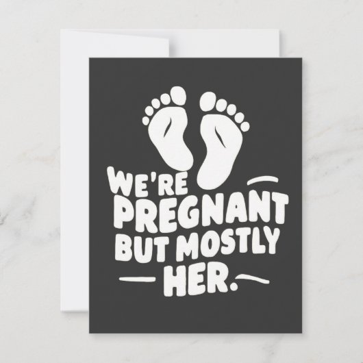 Carte Nous sommes enceintes mais surtout papa de grosses (Devant)