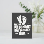 Carte Nous sommes enceintes mais surtout papa de grosses (Debout devant)