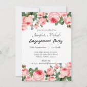 Carte Nous sommes engagés dans le Blushing Rose rose (Dos)