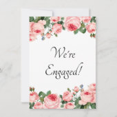 Carte Nous sommes engagés dans le Blushing Rose rose (Devant)