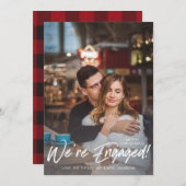 Carte Nous sommes engagés V Photo Buffalo Check (Devant / Derrière)