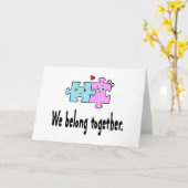 Carte Nous sommes faits l'un pour l'autre (Fleur jaune)