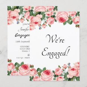 Carte Nous sommes fiers Rose Rose blush