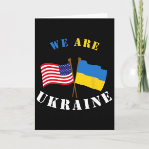 Carte Nous sommes la chemise ukrainienne Soutien à l'Ukr