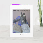 Carte Nous sommes là pour un chevalier bruyant (Dos)