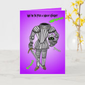 Carte Nous sommes là pour un chevalier bruyant (Fleur jaune)