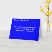 Carte Nous sommes là pour vous (Fleur jaune)