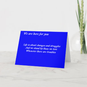 Carte Nous sommes là pour vous