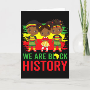 Carte Nous sommes le mois de l'histoire des Noirs Kente 