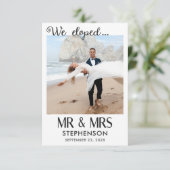 Carte Nous sommes partis en voyage de noces avec un code (Debout devant)