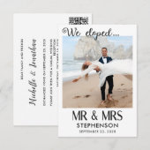 Carte Nous sommes partis en voyage de noces avec un code (Devant / Derrière)