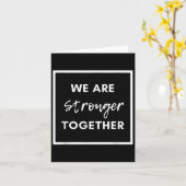 Carte Nous sommes plus forts ensemble_ Affirmation d'uni (Fleur jaune)