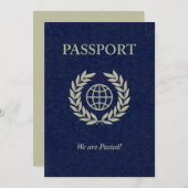 Carte nous sommes postés passeport (Devant / Derrière)