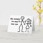 CARTE "NOUS SOMMES SI DÉSOLÉS" QUITTER / NOUS VOUS MANQU (Fleur jaune)