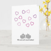 Carte Nous sommes tous les soulmates (Fleur jaune)