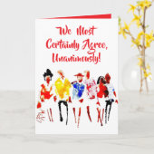 Carte Nous Sommes Tout À Fait D'Accord ! Bonne Fête des (Fleur jaune)