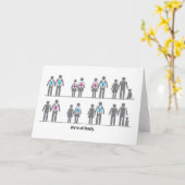 Carte Nous sommes toute la famille (Fleur jaune)