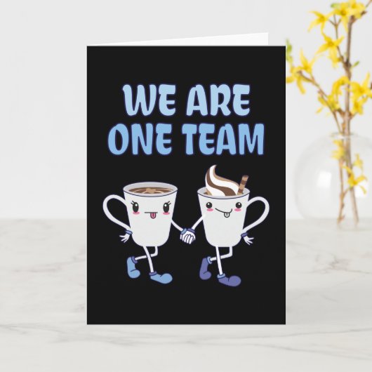 Carte Nous sommes une équipe (Fleur jaune)