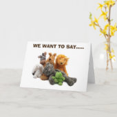 CARTE NOUS VOULONS DIRE : HEUREUX ANNIVERSAIRE POUR VOUS (Fleur jaune)