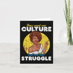 Carte Nous voulons notre culture pas notre lutte Histoir