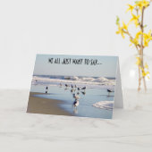 CARTE NOUS VOULONS TOUS JUSTE DIRE FÉLICITATIONS (Fleur jaune)