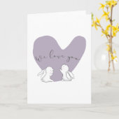 Carte Nous Vous Aimons (Fleur jaune)