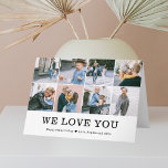 Carte Nous vous aimons Fête des pères photo<br><div class="desc">Carte de jour du père simple et moderne.</div>
