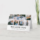 Carte Nous vous aimons Fête des pères photo (Devant)