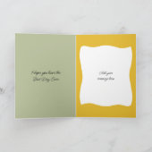 Carte Nous vous aimons grand 4 photo vert anniversaire (Intérieur)