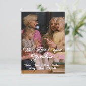 Carte NOUS VOUS AIMONS GRAND-MÈRE. PERSONNALISER informa (Debout devant)