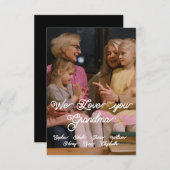 Carte NOUS VOUS AIMONS GRAND-MÈRE. PERSONNALISER informa (Devant / Derrière)