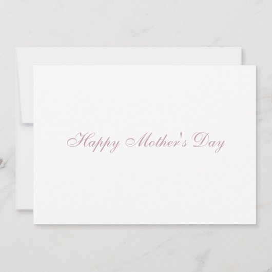 Carte Nous vous aimons maman Photo de la fête des mères (Dos)