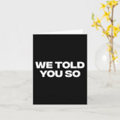 Carte Nous Vous Avons Dit 1 (Fleur jaune)