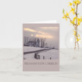 Carte Nous vous avons manqués à l'église (Fleur jaune)