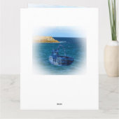 Carte Nous vous manquerons Chat Sea Adventure Bon Voyage (Dos)