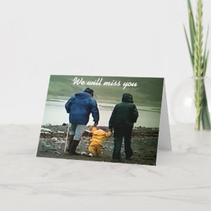 CARTE NOUS VOUS MANQUERONS ET VOUS SOUHAITERONS LE MIEUX