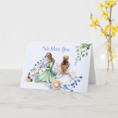 Carte Nous vous manquons bien bientôt d'un groupe d'amis (Fleur jaune)