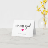 Carte Nous Vous Manquons | N'importe quelle couleur Arri (Fleur jaune)