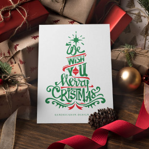 Carte NOUS VOUS SOUHAITONS UN JOLI CHRISTMAS Company Cor