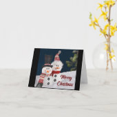 CARTE **NOUS** VOUS SOUHAITONS UN TRÈS JOYEUX NOËL (Fleur jaune)