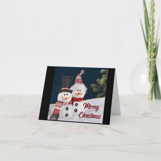 CARTE **NOUS** VOUS SOUHAITONS UN TRÈS JOYEUX NOËL (Devant)