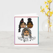 Carte Nous vous soutenons (Fleur jaune)