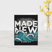 Carte Nouveau baptême baptisé  (Fleur jaune)