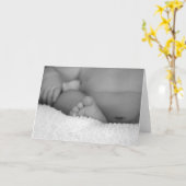 Carte Nouveau bébé (Fleur jaune)