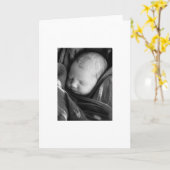 Carte nouveau bébé (Fleur jaune)