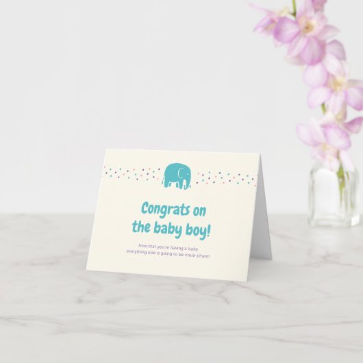 Carte Nouveau bébé (Orchidée)