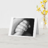 Carte Nouveau bébé (Fleur jaune)